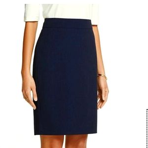 Ann Taylor Navy Pencil Skirt